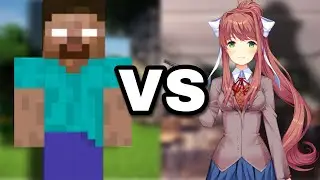 Herobrine VS Monika (Battle Animation)