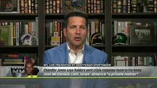 Update on Raiders sending crisis response team to Chandler Jones' home | NFL Live