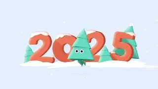 2025 Christmas Animated Opener Template - Festive Xmas Treee Journey