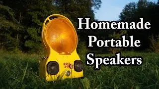 Homemade Construction Site Lantern Boombox