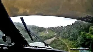 Dangerous visual Landing in Colombia -  [Pilot View]