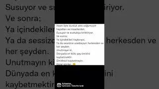 İnsan susuyor.... #klip#suskunluğumasaletimdendir #insan