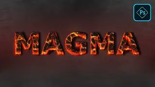 Magma Text Effect in Adobe Photoshop - Photoshop Tutorials