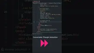 Convertable  Triangle Animation Using HTML And CSS | Tutorial For Beginners  #code with me 77