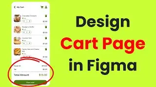 Mobile app cart page design in Figma - Part 03