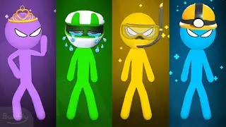 😎 Stickman Random MINIGAMES Tournament - Stickman Party Gameplay
