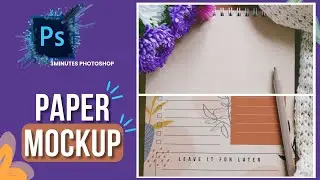 how to create paper mockup in