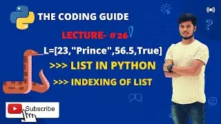 List In Python | Indexing of a List | Python Tutorials For Beginners