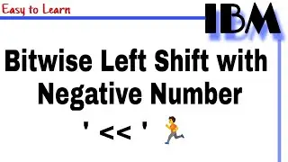 Bitwise Left Shift  with Negative Number in Java class 10 || Why we use shift Operator