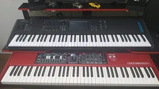 YAMAHA MONTAGE/MODX - Piano Black Upright (nord electro 5D vs MODX7)