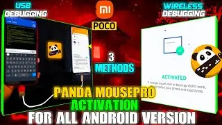 REDMI/POCO🔥POCO M2 RELOADED📱PANDA MOUSE PRO ACTIVATION ON MOBILE🐼3 METHODS✅ WIRELESS🛜 USB🔌 DEBUGGING