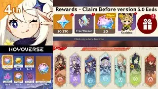 REMINDER!! 20,230 PRIMOGEMS FOR MUALANI, KAZUHA, RAIDEN SHOGUN & KINICH IN 5.0 - Genshin impact