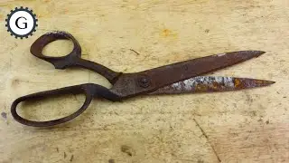 Rusty Japanese Scissor Restoration