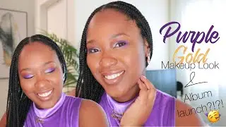 Purple/Gold Makeup Tutorial and Album launch??!! | MJ's Way