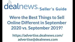 Were the Best Things to Sell Online Different in September 2020 vs  September 2019?