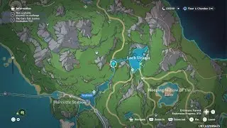 Genshin Impact Loch Urania Hydro Bubble Puzzle Chest Challenge