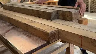 The Carpenter Mr. Manh Built A Wonderful Swing. The Most Efficient Wood Recycling Project