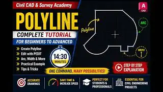 AutoCAD Polyline Complete Tutorial | Draw, Edit, PEDIT Command (Step by Step