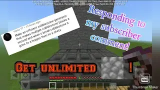 How to make an infinite cobblestone generator