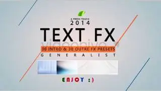 Text Fx Generalist