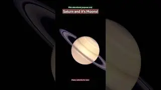 Saturn and its Natural Satellites! #youtubeshorts #solarsystem #astronomy #shorts
