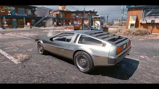 Cyberpunk 2077 DMC-12 Delorean Raytracing RX6700XT