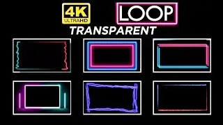 Top 50+ Neon Border Black Screen Effects + Free Download