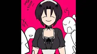 メイドやめますか? 人間やめ ますか? (animation meme) #artist #digitalartistry #artwork