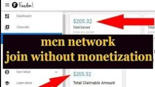 how to join freedom MCN without monetization channel simple step😋 full watch