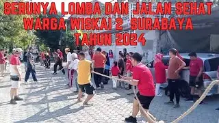 SERUNYA JALAN SEHAT DAN LOMBA 17 AGUSTUS DI PERUM WISKAI 2 SURABAYA 2024