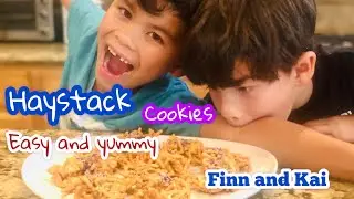 HOW TO MAKE HAYSTACK. Kids can do. easy and fun .#twin #fun #twinbrother #cooking #bakeing #bake