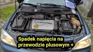 Jak zmierzyć spadek napięcia na przewodzie plusowym od alternatora do akumulatora pod obciążeniem?