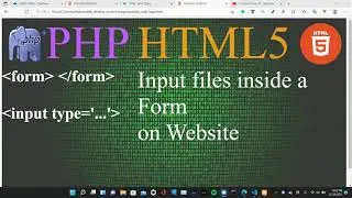 Input types inside a form on Website