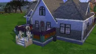 Sims 4 строительство дома в одном цвете🎶