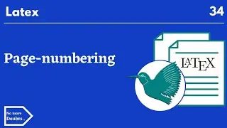 page numbering in latex