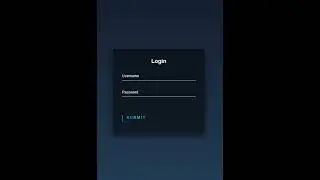 How to Create Login Form with Floating Placeholder and Light Button by Using HTML and CSS
