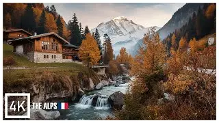 Autumn Hike in French Alps 🇫🇷 – Hidden Waterfall & Mont Blanc Views in 4K