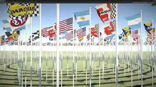 Shader Based Animated Flags