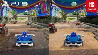 Sonic Racing: CrossWorlds PS5 vs Nintendo Switch Graphics Comparison