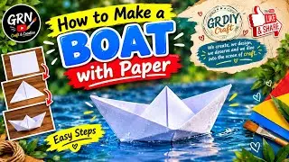 How to make a boat  with paper 📄 