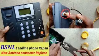 BSNL Landline Phone antenna connector replace // simcard landline antenna connector replace