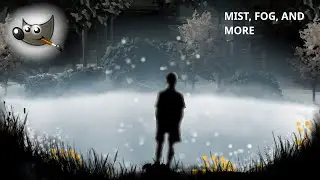 FOG, SILHOUETTE, using just BRUSHES in GIMP | Intermediate Level