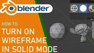 Blender how to turn on wireframe in solid mode