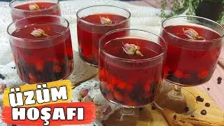 ÜZÜM HOŞAFI TARİFİ 👌NASIL YAPILIR 🍇 GRAPE COMPOTE 👍BAĞIŞIKLIK GÜÇLENDİRİCİ KOMPOSTO 😋