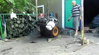 лютый ЯМЗ запущен, и готов в путь.