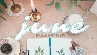 June 2021 Bullet Journal Set Up | An aesthetic plan with me 🌿