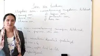 Son sõz turkumi [ 1-dars majburiy blok ]