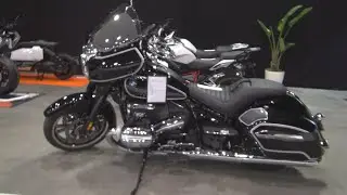 BMW Motorrad R 18 B Black Storm Metallic Motorcycle (2023) Exterior and Interior.