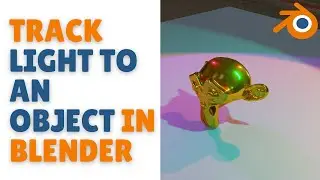 How to track light to an object in blender
