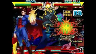 2022 [4K 60fps] PC Vampire Savior (US) Demitri Hardest ALL